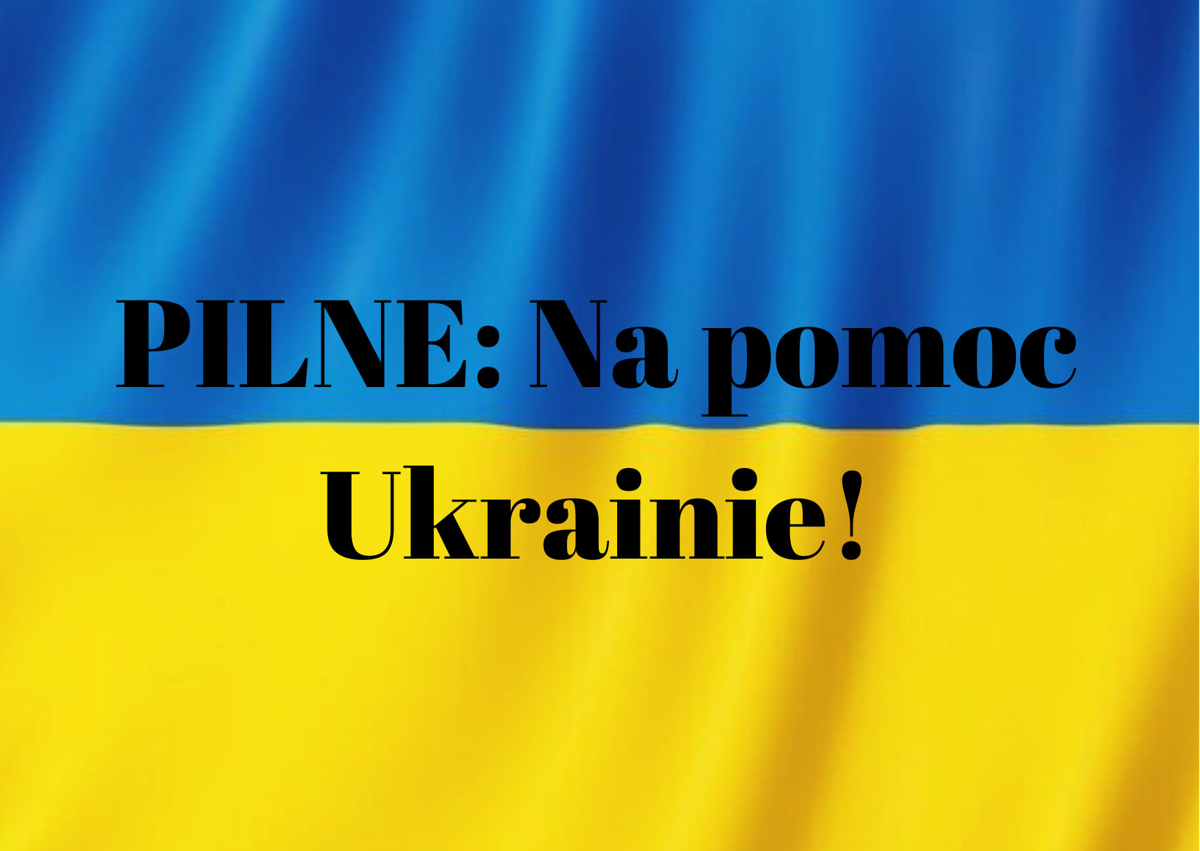 S O S dla Ukrainy! Zbiórka na utworzenie domu pomocy